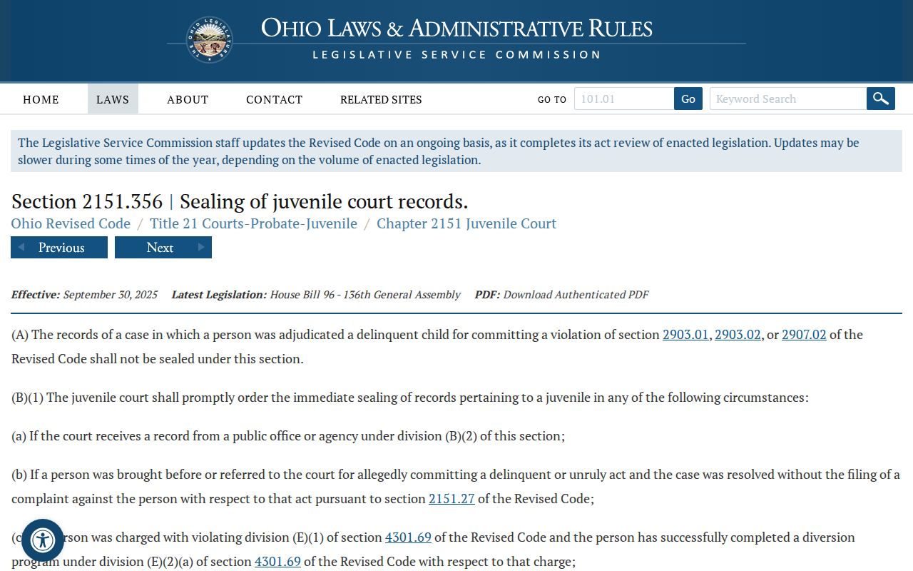 Monroe County criminal docket juvenile sealing statute