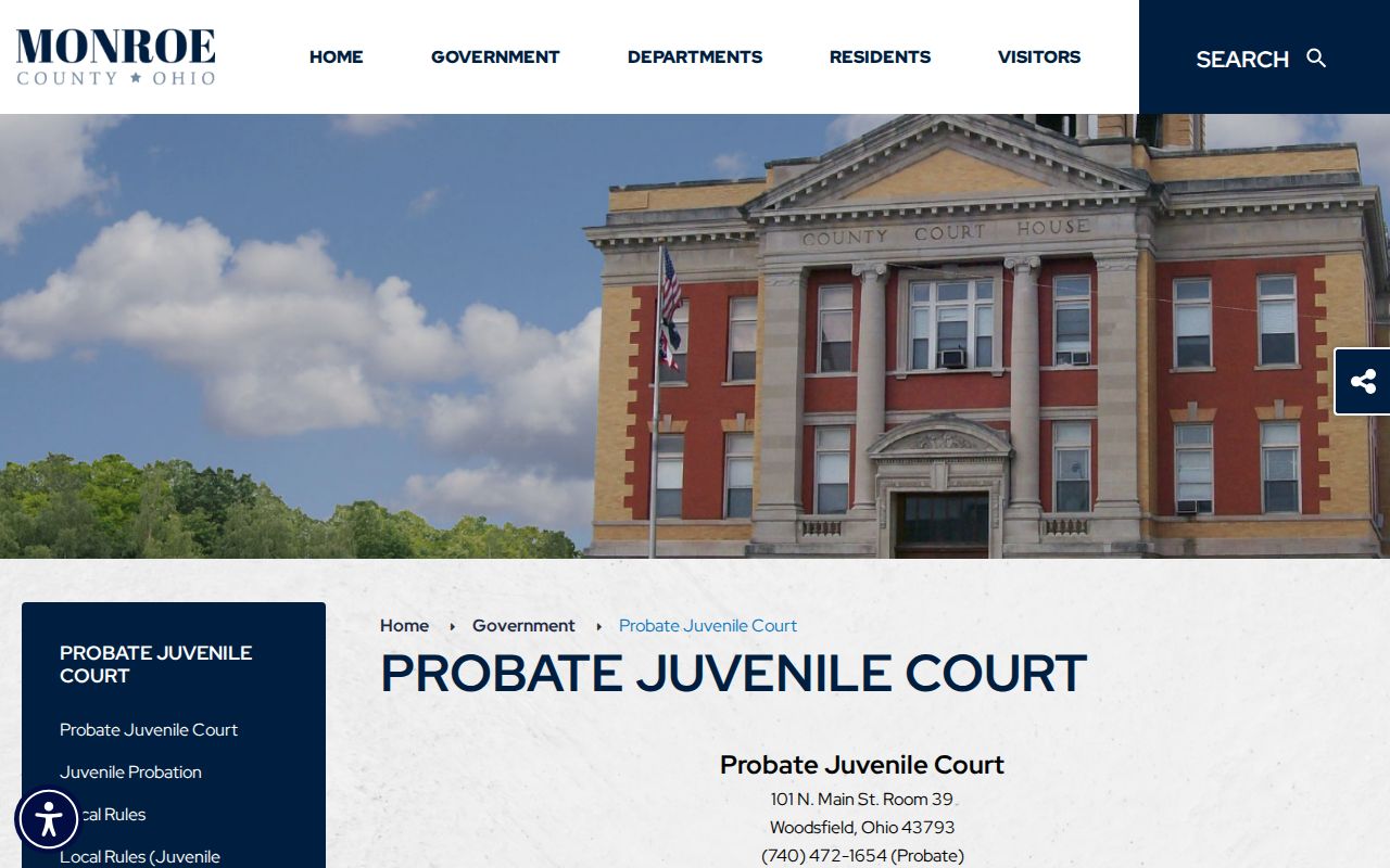 Monroe County court docket Probate Juvenile Court official page