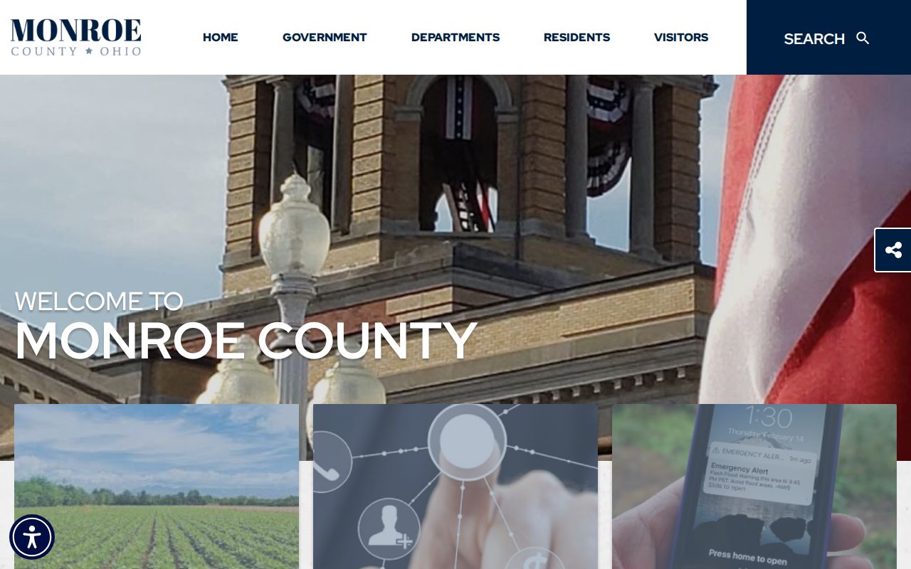 Monroe County court docket official county government page