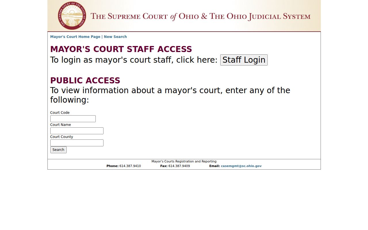 Monroe County traffic court records mayor court registry search